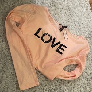 LOVE Victoria’s Secret long sleeve top with sequin